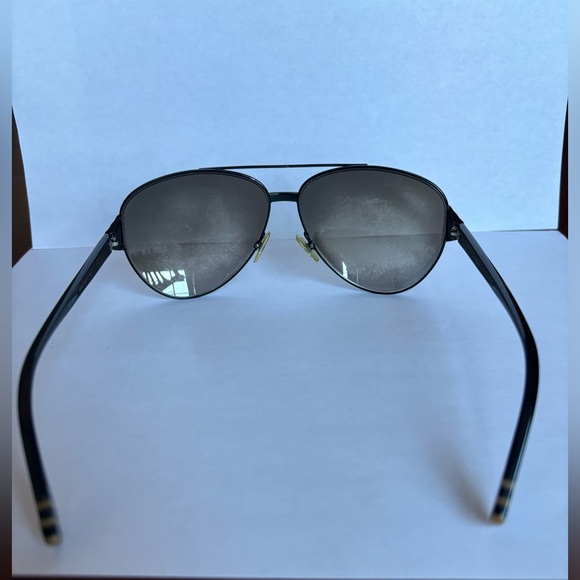 Preloved Fendi Aviator Sunglasses FF0018/S Mirrored Black Metal Womens Mens - Picture 7 of 10